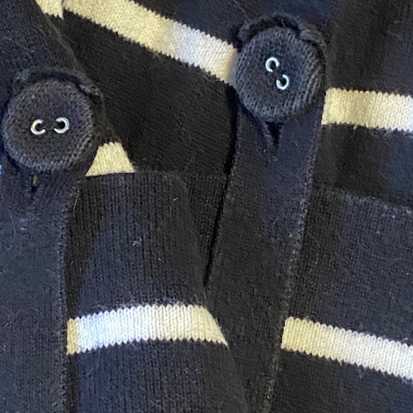 Jones New York cotton blend nautical stripes 3/4 length sleeve sweater. Sz S - Picture 10 of 16